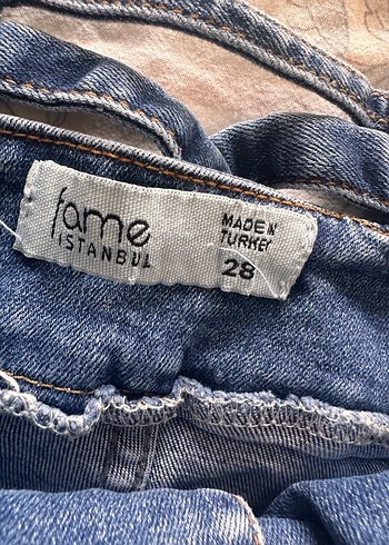 Kadın Açık Mavi Kemer Detaylı Slim Fit Denim Pantolon - Görsel 5