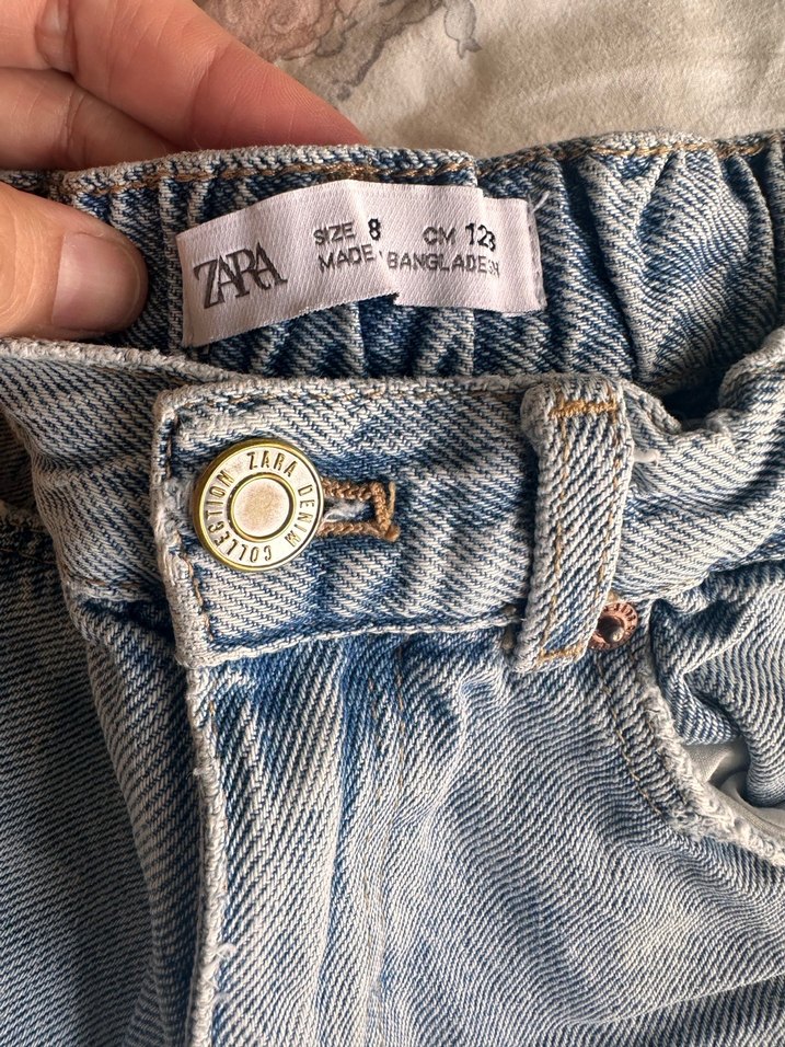 Bol Kesim kız çocuk Kot Şort - Görsel 3