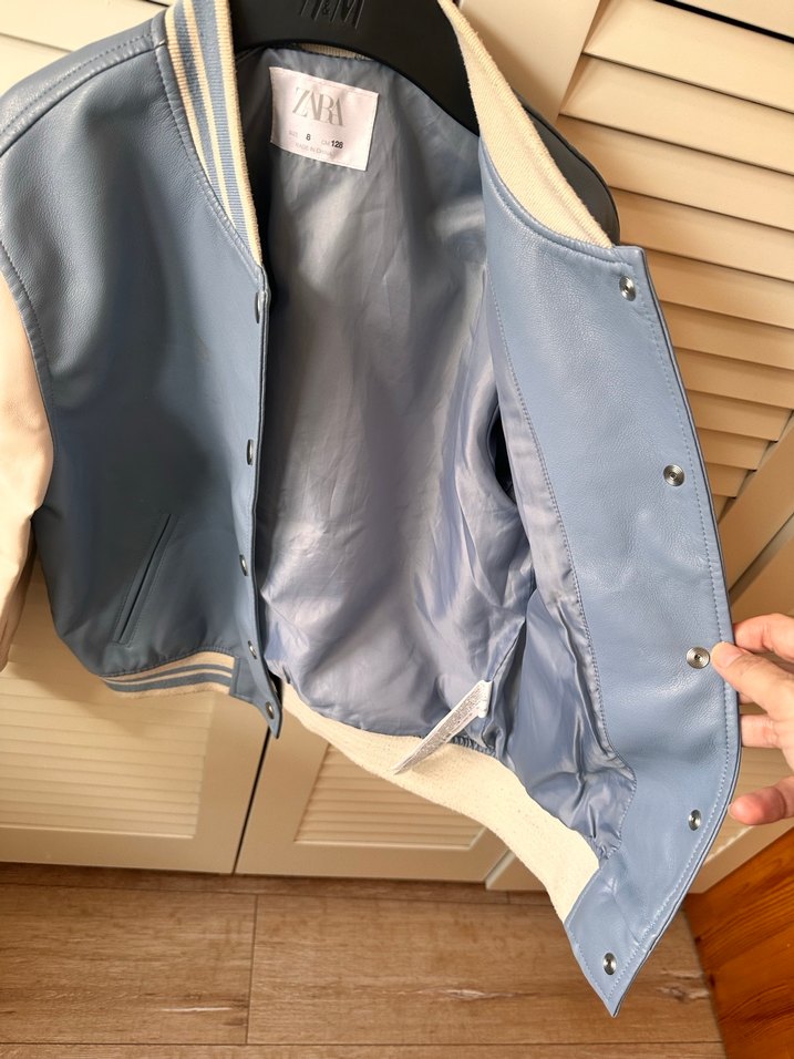 Zara kız kolej deri ceket - Görsel 2