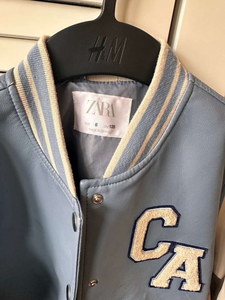 Zara kız kolej deri ceket - Görsel 3