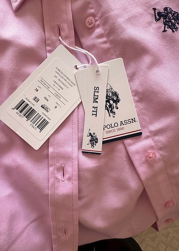 Pembe Kadın Düğmeli Uzun Kollu Gömlek - Görsel 2