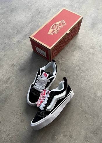 40 Beden Vans Siyah Platform Kadın Spor Ayakkabı
