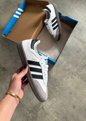 Adidas Samba Beyaz Gri Spor Ayakkabı