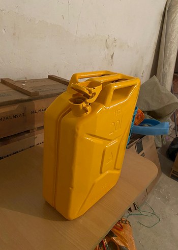 ANTİKA BENZİN BİDONU KOMPLE FIRIN BOYALI - Görsel 3