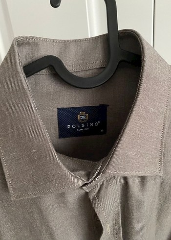 Gri Keten Uzun Kollu Erkek Gömlek - Görsel 2