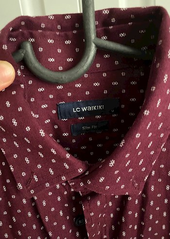 Bordo Pamuklu Erkek Gömlek - Görsel 3