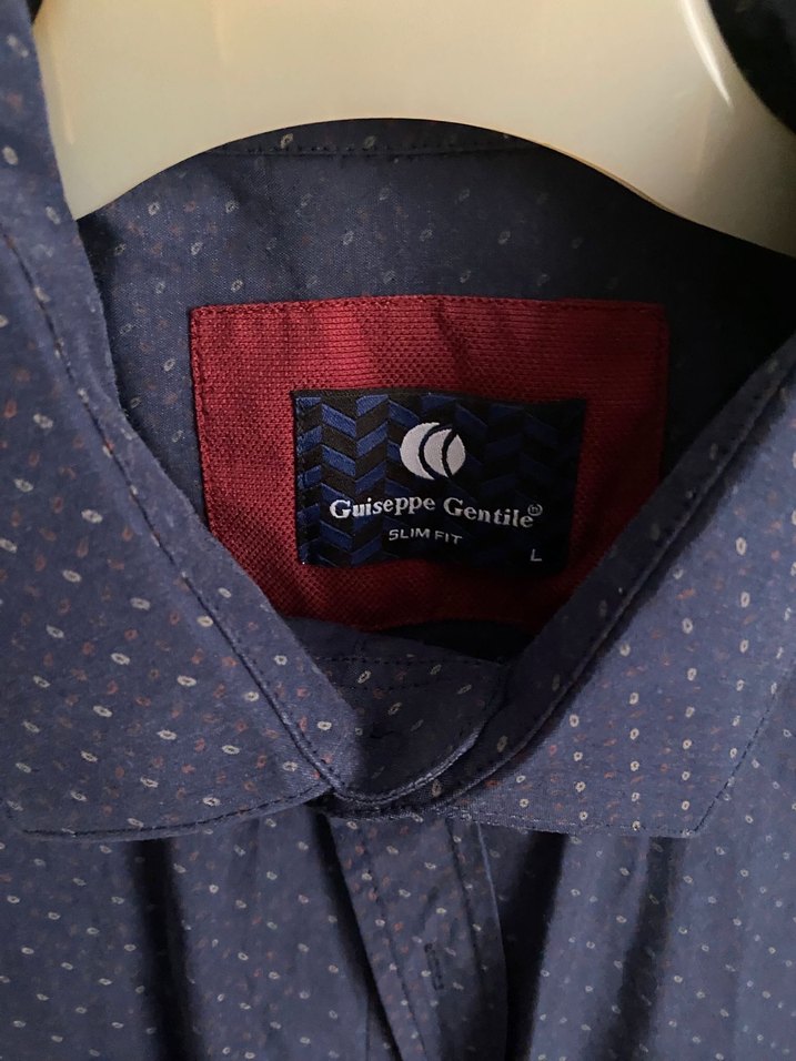 Erkek Lacivert Uzun Kollu Düğmeli Gömlek - Görsel 3