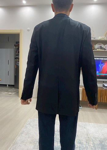 Erkek Siyah Düğmeli Klasik Ceket - Görsel 9