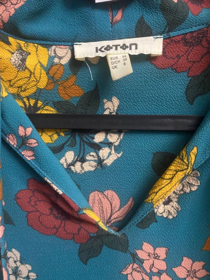 Çiçek Desenli Uzun Bohem Elbise - Görsel 5