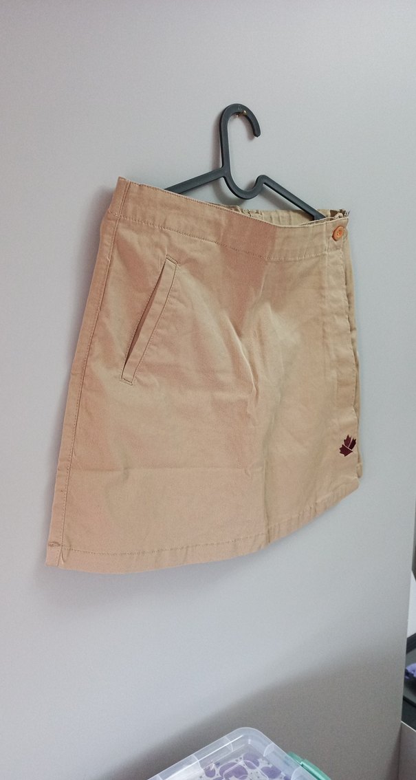 Düğmeli Bej çocuk Etek - Görsel 2