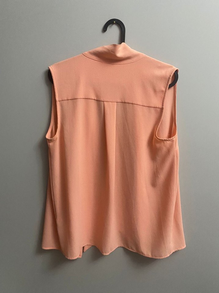 Bej Drapeli Kolsuz Kadın Bluz - Görsel 2