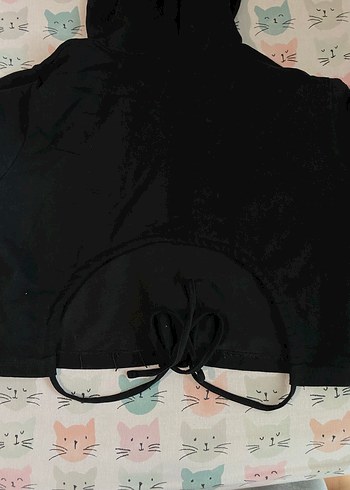 Trendyol & Milla Siyah Kapüşonlu Sweatshirt