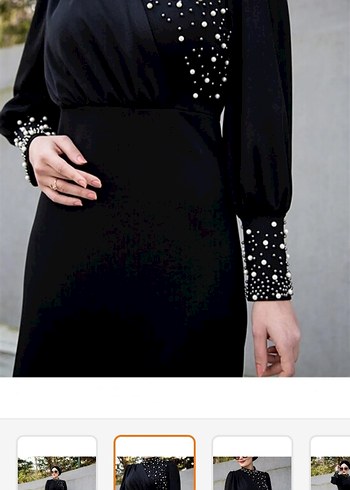 Trendyol & Milla Uzun Siyah Gotik Ofis Elbisesi