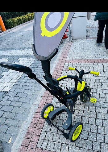 yeşil renk globber marka 3 teker biisklet - Görsel 3
