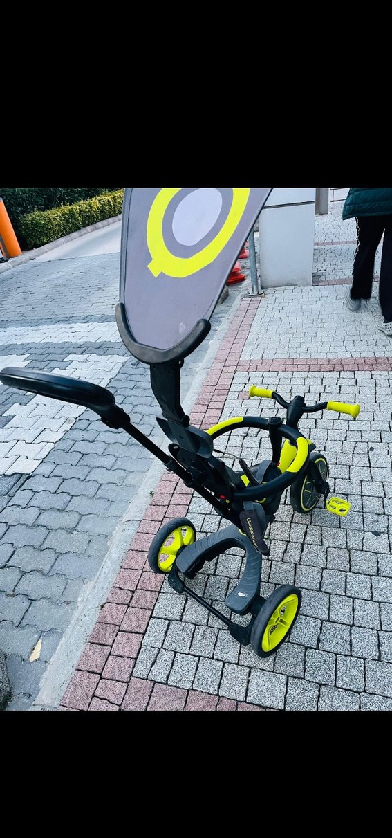 yeşil renk globber marka 3 teker biisklet - Görsel 3