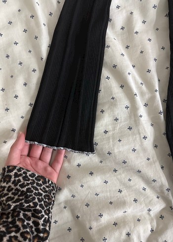 Siyah işleme Yaka Mini Elbise - Görsel 4