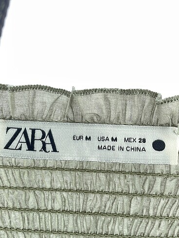 m Beden yeşil Renk Zara Uzun Elbise %70 İndirimli.