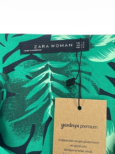 xs Beden yeşil Renk Zara Kısa Elbise %70 İndirimli.