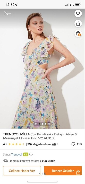 Trendyolmilla abiye elbise