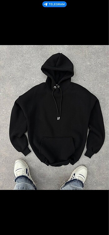 Kapşonlu oversize hoodie