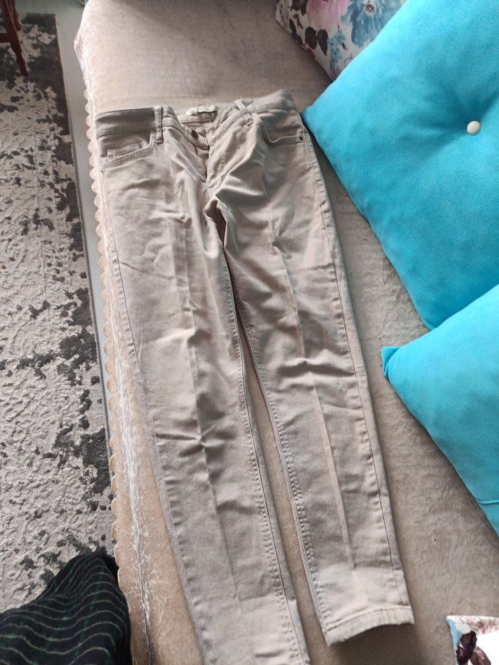 LC Waikiki Basic Bej erkek Boyfriend Keten Pantolon - Görsel 4