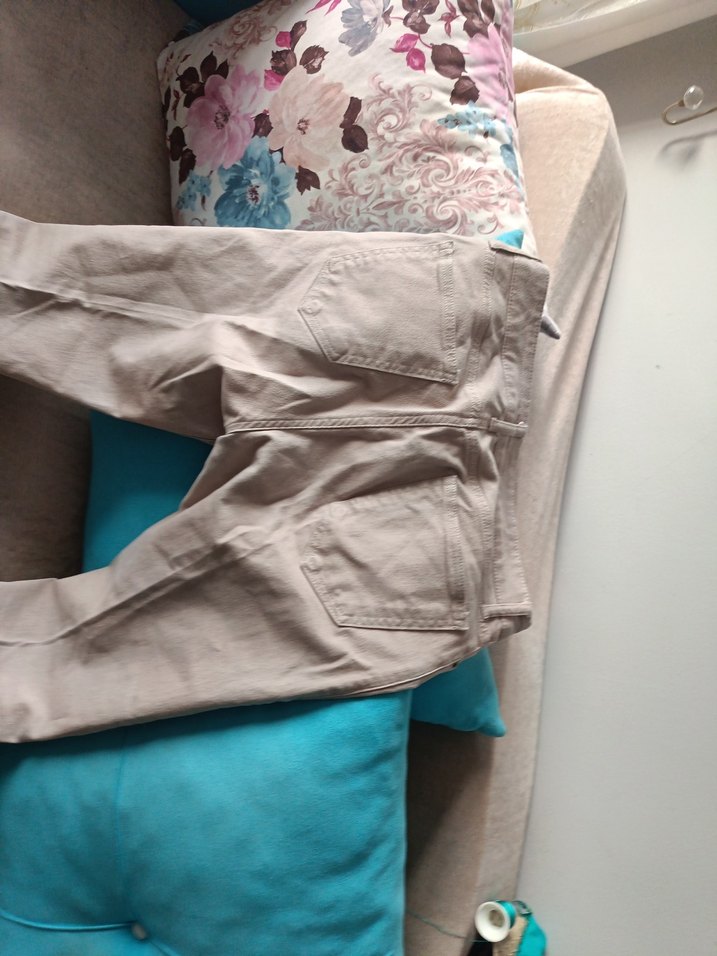 LC Waikiki Basic Bej erkek Boyfriend Keten Pantolon - Görsel 5