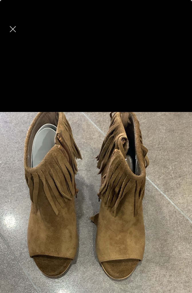 BLACK  PEPPEPüsküllü Kahverengi Süet Dolgu Topuklu BotI - Görsel 4