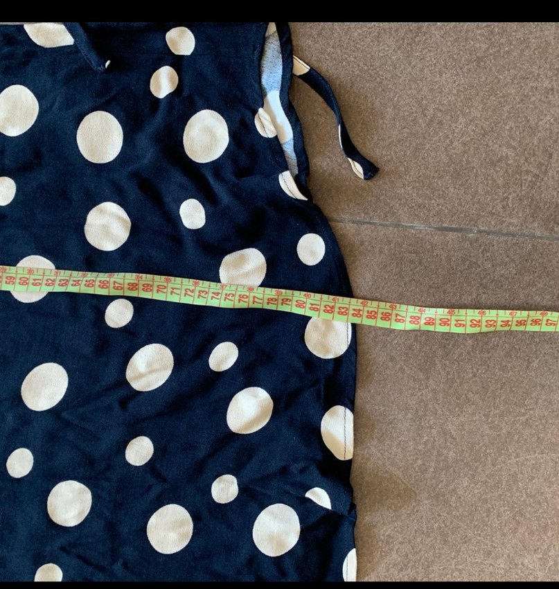 Uzun Kollu Puantiyeli  Bluz Elbise - Görsel 2