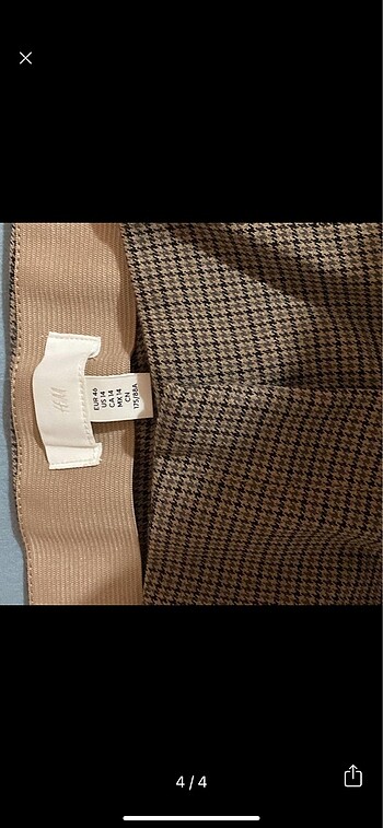 46 Beden camel Renk H&M pantolon