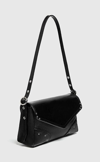 Pull&Bear Siyah Askılı Kol Çantası