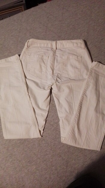 Beyaz kot pantolon  - Görsel 3