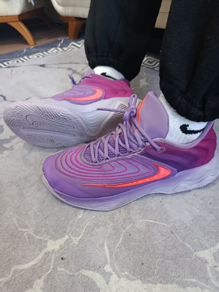 Mor Bağcıklı Basketbol Ayakkabısı - Görsel 3