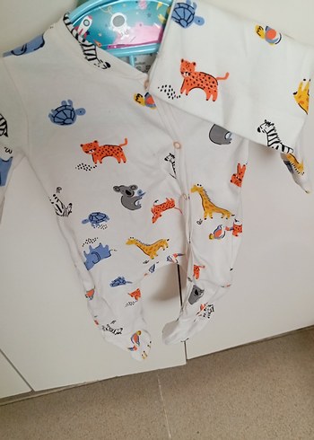 Uzun Kollu Desenli Bebek Body - Görsel 2