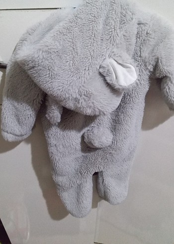 Gri Kürklü Bebek Tulumu - Görsel 3