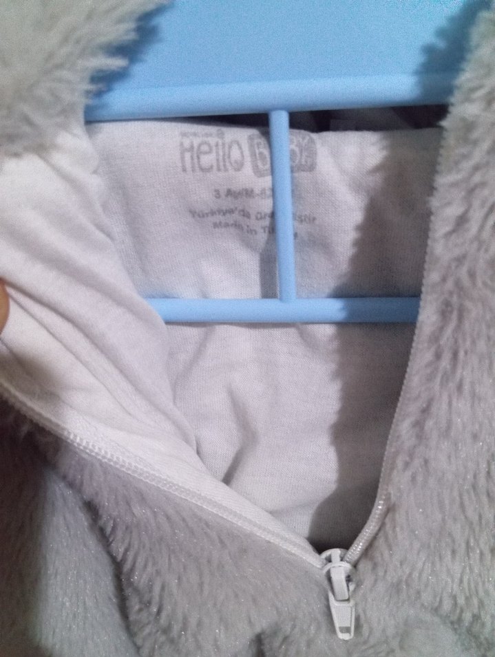 Gri Kürklü Bebek Tulumu - Görsel 4