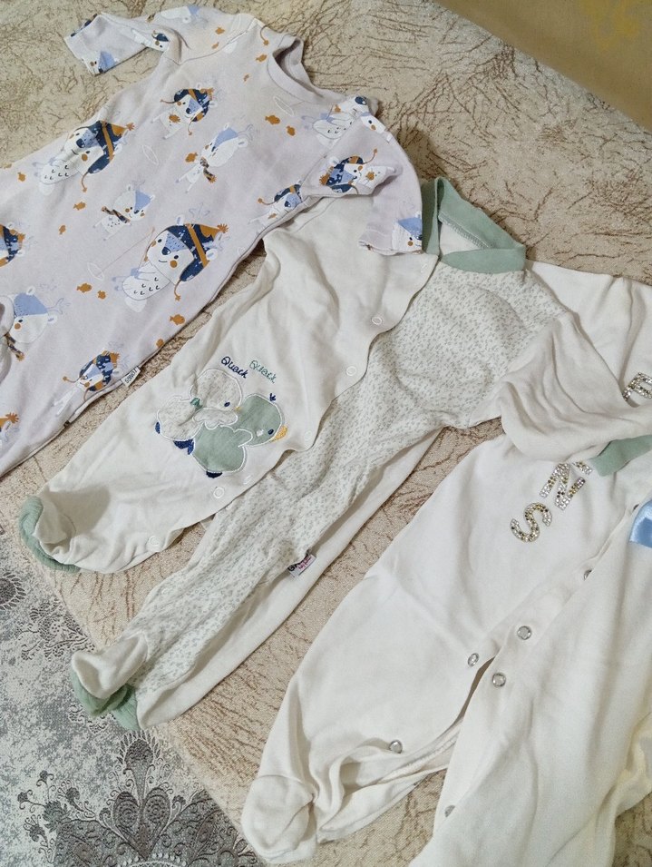 Pamuklu Bebek Uyku Tulumu Seti - Görsel 2