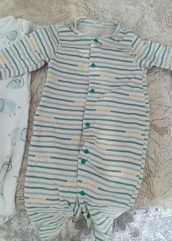 Uzun Kollu Fermuarlı Gri Bebek Tulumu - Görsel 2