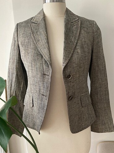 Perspektve Keten Blazer Ceket