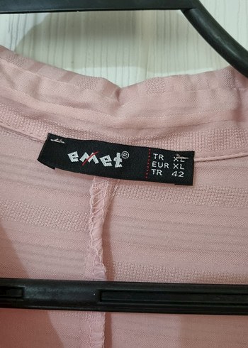 Diğer Pembe Piliseli Uzun Kollu Kadın Gömlek