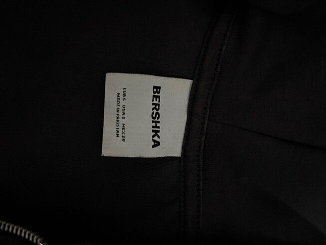 s Beden Bershka Fermuarlı kapüşonlu sweatshirt S