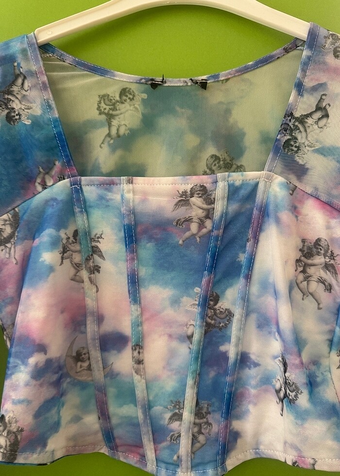 Uzun kollu crop - Görsel 2