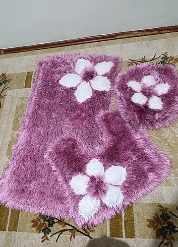 Örgü banyo klozet paspas takımı 