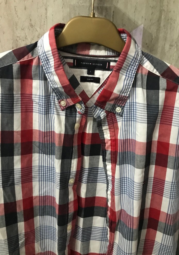 Düğmeli Uzun Kollu Ekose Gömlek - Görsel 2