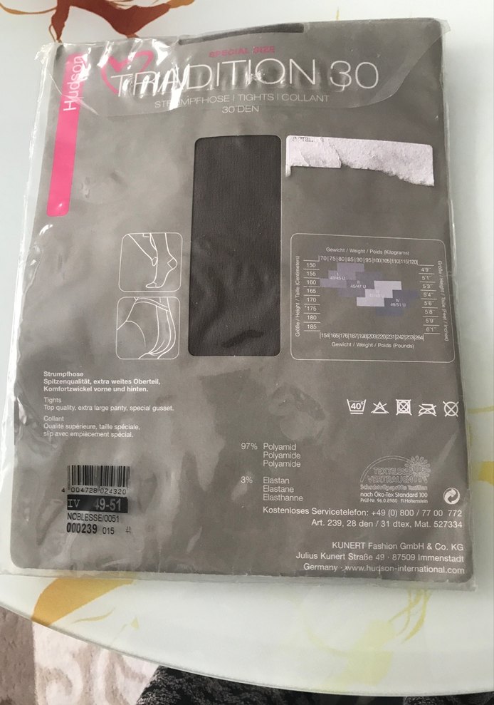 Gri Desenli Elastik Kadın Külotlu Çorap - Görsel 2