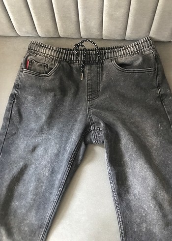 Gri Erkek Denim Loose Fit Jean - Görsel 2