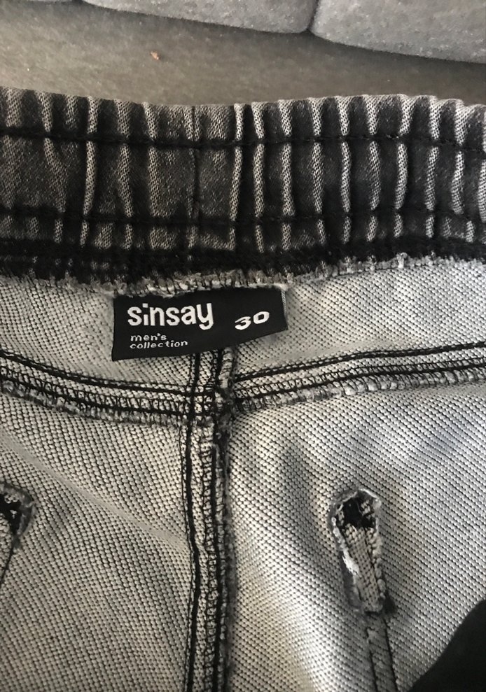 Gri Erkek Denim Loose Fit Jean - Görsel 3