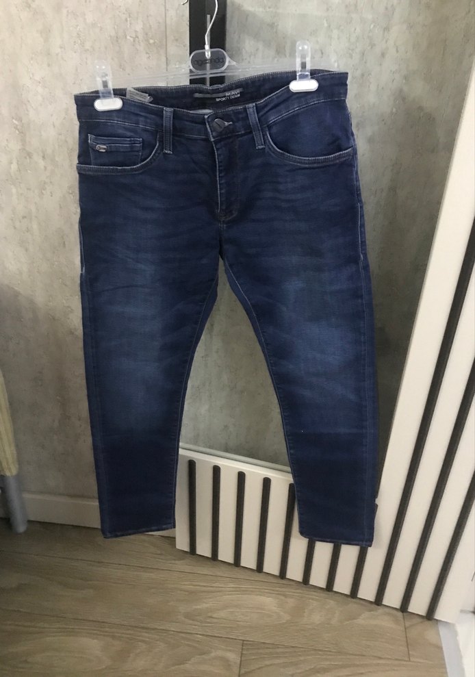 Lacivert Erkek Denim Pantolon - Görsel 3