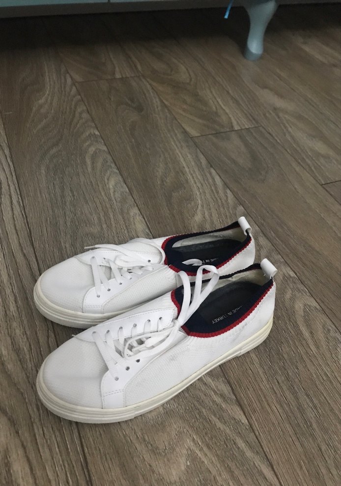 Beyaz Kadın Spor Ayakkabı, - Görsel 2