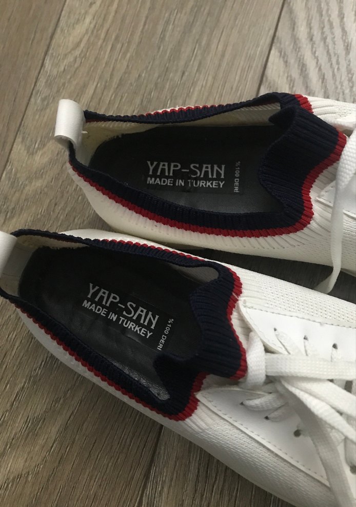 Beyaz Kadın Spor Ayakkabı, - Görsel 3