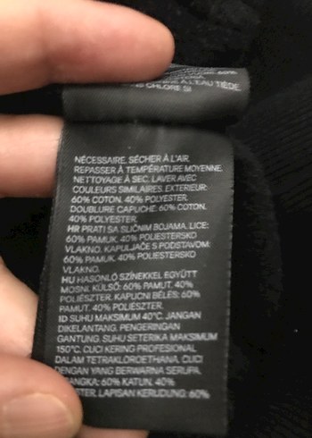 Siyah Yüksek Yakalı Kadın Sweatshirt - Görsel 7